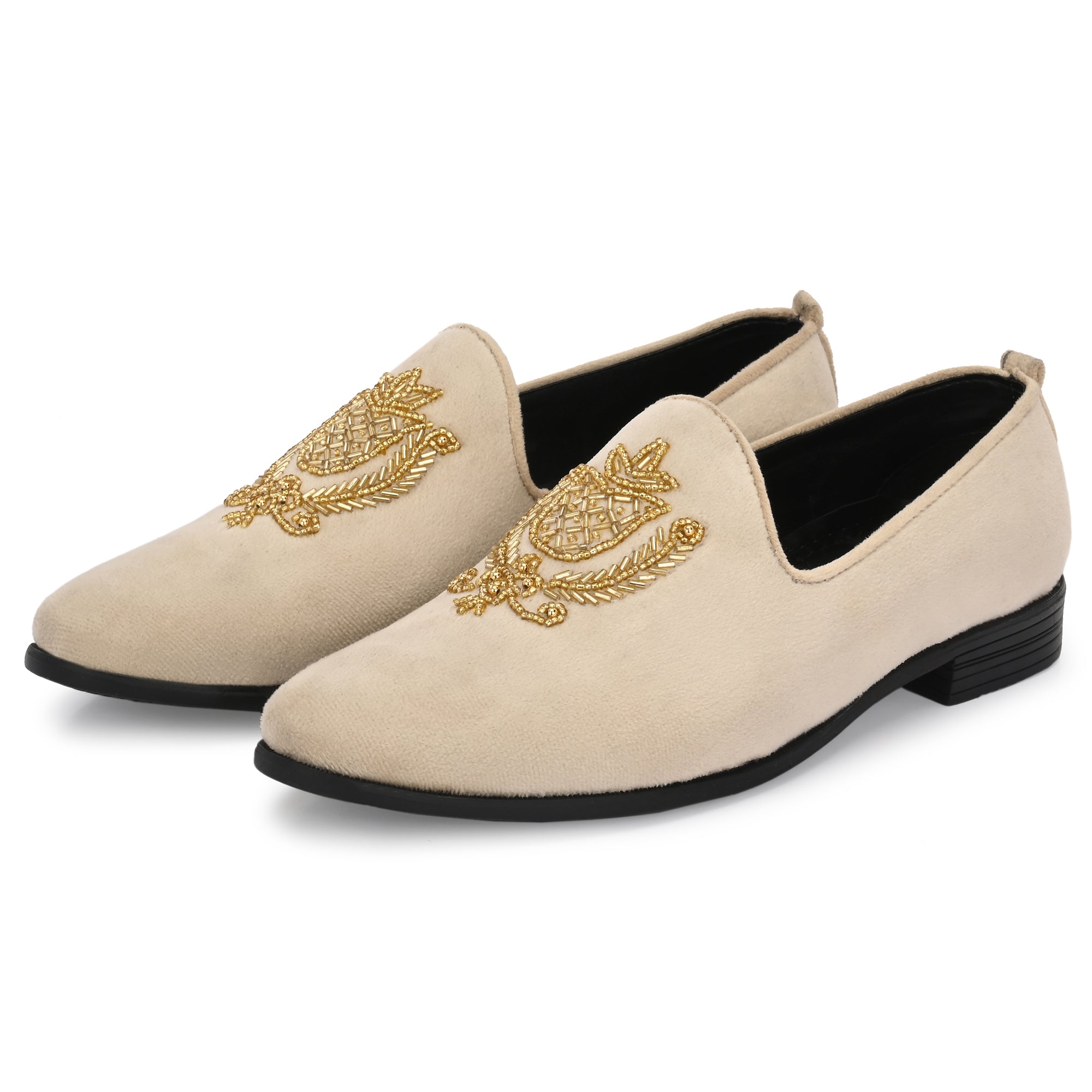 ELEGANCE EMBROIDERED SLIP-ONS SHOES
